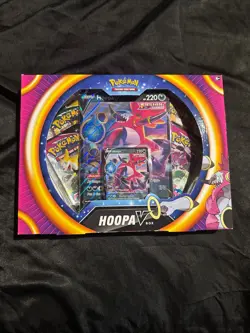 Pokemon TCG Hoopa V Collection Box Evolving Skies Fusion Strike - Image 1