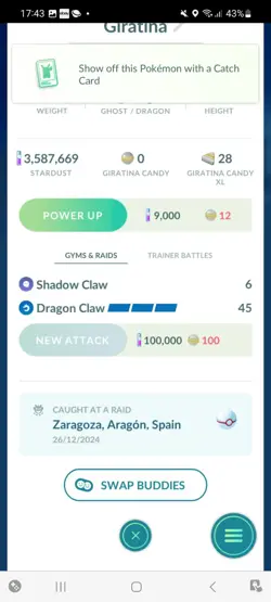Pokemon Go Legendary Shiny Giratina (High Cp ) - Image 2