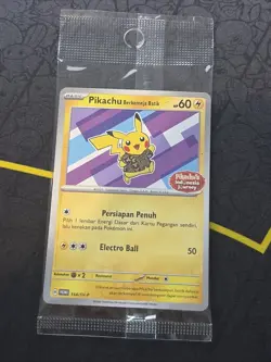NEW! - Pokemon Pikachu Berkemeja Batik 154/SV-P Indonesia Journey Sealed Promo - Image 1