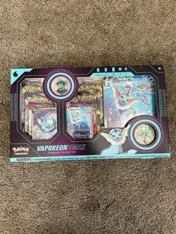 2022 Pokemon TCG Vaporeon VMAX Premium Collection Box Factory Sealed NEW - Image 1
