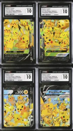 CGC 10 GEM MINT POKEMON CELEBRATIONS PIKACHU V-UNION #139 #140 #141 #142 - Image 1