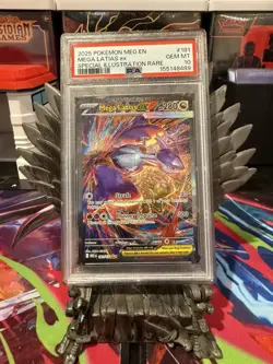 2025 POKEMON MEG-EN PSA 10 MEGA LATIAS EX SPECIAL ILLUSTRATION RARE 181 - Image 1