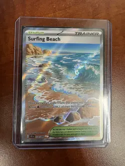 Surfing Beach 114/086 - Full Art Ultra Rare - Chaos Rising - Pokemon TCG - Image 1