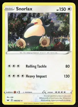 Snorlax - 140/202 (Cosmos Holo) Promo Blister Exclusives Pokemon LP - Image 1