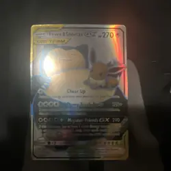 Pokemon TCG Eevee & Snorlax GX 171/181 Team Up Full Art Holo TAG TEAM - Image 1