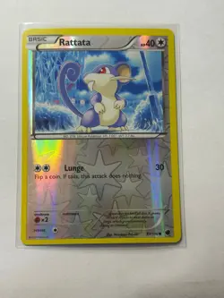 Rattata [Reverse Holo] #87 Pokemon Plasma Freeze NM - Image 1
