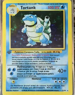 tortank (blastoise) 2/102 Base Set Holo Rare French 1999 100 HP - Image 1