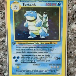 tortank (blastoise) 2/102 Base Set Holo Rare French 1999 100 HP - Image 3
