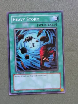 Heavy Storm Yu-Gi-Oh 1996 SD6-EN023 1st edition LP - Image 1