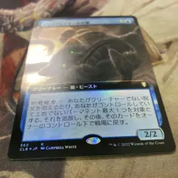 MTG Discer Kitten Foil Expansion Card Japanese Language Used - Image 2