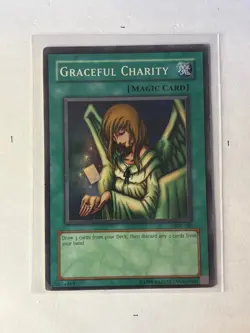 Graceful Charity SDP-040 YuGiOh Starter Deck: Pegasus SUPER RARE VINTAGE MP - Image 1