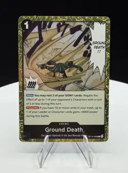One Piece TCG Ground Death OP14-096 R Foil Rare The Azure Sea’s Seven NM - Image 1