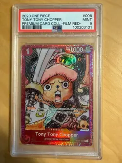 Tony Tony Chopper ST01-006 Film Red Foil PSA 9 One Piece English 2023 One Piece - Image 1