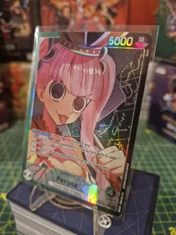 One Piece TCG OP06-021 Perona Alt Art Leader Wings of the Captain English - Image 1