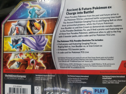 Pokemon Trading Card Game / Paradox Destinies Tin featuring Gouging Fire - Image 3