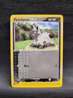 Poochyena 63/109 Ruby And Sapphire Pokemon E Reader Card Non Holo - Image 1