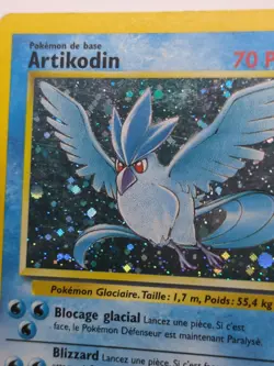 Artikodin 2/62 Fossil Holo Rare French Articuno Pokemon Card - MP - Image 2