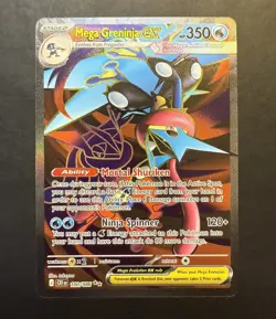 Mega Greninja ex 100/086 Chaos Rising Ultra Rare Pokemon TCG Card NM - Image 1