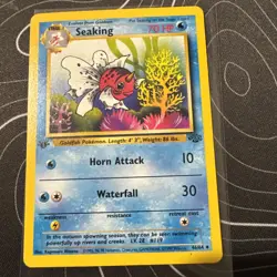 Seaking Jungle 46/64 Vintage Pokemon Card 1st Edition - Image 1