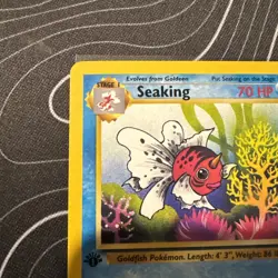 Seaking Jungle 46/64 Vintage Pokemon Card 1st Edition - Image 2