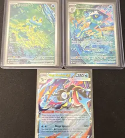 Pokemon TCG Chaos rising 3-Card Lot Froakie Frogadier Mega Greninja EX English - Image 1