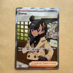 Emma 107/086 Chaos Rising Trainer Full Art Holo Pokemon Card - Image 1