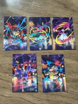 Pokemon TCG - Mega Evolution Complete Mini Tin 5 Card Art Set - Image 1