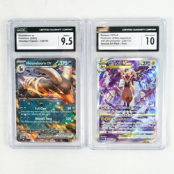 Pokemon TCG Zeraora VSTAR & Houndoom ex Holo Cards - Graded 10 & 9.5 Lot of 2 - Image 1
