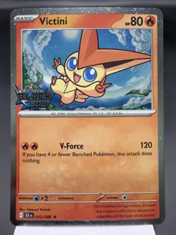 Victini 012/086 - Stamped Holo Promo - Black Bolt Pokemon Card NM - Image 1