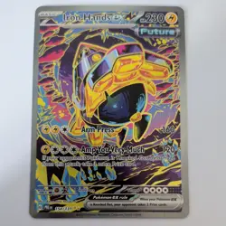 IRON HANDS EX 154/131 POKEMON CARD (PRISMATIC EVOLUTIONS SET) FULL ART HOLO - Image 2