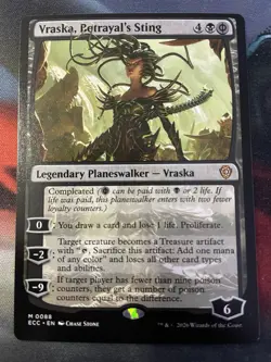 Vraska, Betrayal’s Sting Misprint/High Print Error – Lorwyn Eclipses Commander - Image 1