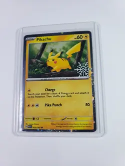 Pokemon Pikachu 025/165 - (Holiday Calendar) Cosmos Holo 151 - Image 3
