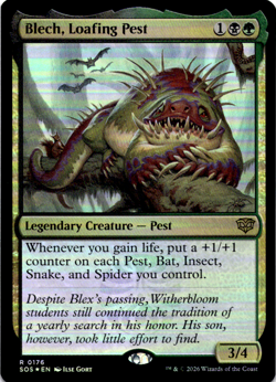 Blech, Loafing Pest Secrets of Strixhaven NM Foil - Image 1