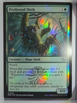 Pestbrood Sloth (Foil) - U157 - MTG - Secrets of Strixhaven (SOS) - Image 1