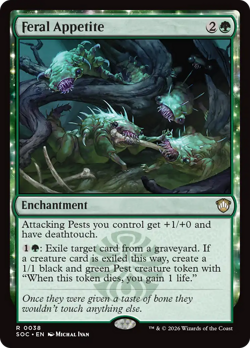 Feral Appetite - 38 - SOC - Near Mint - MTG - Image 1