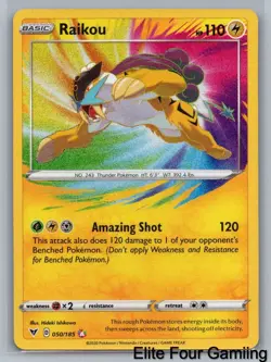 Raikou 050/185 Amazing Rare Vivid Voltage Pokemon Near Mint - Image 1