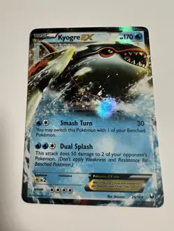 Pokemon - Kyogre EX 26/108 Dark Explorers (2012) - Holo Ultra Rare - NM - Image 1