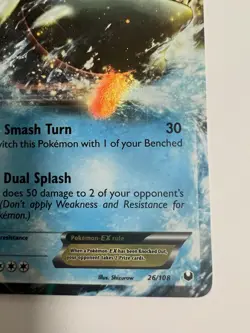 Pokemon - Kyogre EX 26/108 Dark Explorers (2012) - Holo Ultra Rare - NM - Image 3