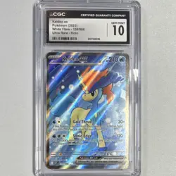 Keldeo ex Pokemon TCG Sv: White Flare Ultra Rare Holo 159/086 CGC 10 - Image 1
