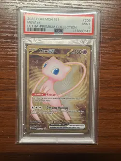 2023 POKEMON MEW EN-151 HYPER RARE MEW ex PSA 9 - Image 1