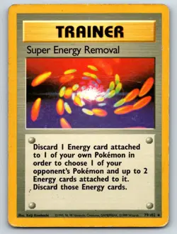 Super Energy Removal 79/102 Rare Base Set Unlimited Pokemon Heavily Played - Image 1