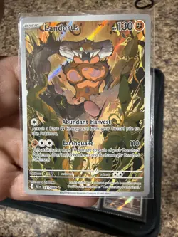 Pokemon TCG Landorus 131/086 SV11B Black Bolt Holo Illustration - Image 1