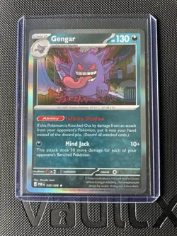Pokemon Gengar 050/088 Paradox Rift Rare Holo 130 HP Stage 2 Psychic English - Image 1