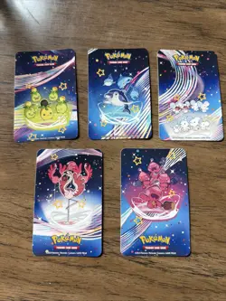 Pokemon TCG - Paldean Fates Complete Mini Tin 5 Sticker Art Set - Image 1