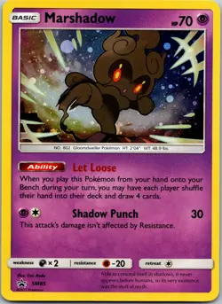 Marshadow SM85 Promo 2017 SM Black Star Promos Pokemon LP - Image 1