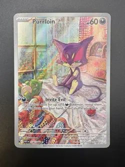 Purrloin 🐱✨136/086 • Pokemon TCG White Flare Illustration Rare NM - Image 2