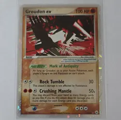 Pokemon Groudon ex 100HP 93/101 Hidden Legends Ultra Rare Holo EX EN - Image 1