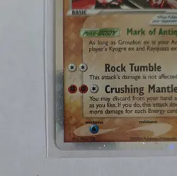Pokemon Groudon ex 100HP 93/101 Hidden Legends Ultra Rare Holo EX EN - Image 3