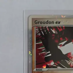 Pokemon Groudon ex 100HP 93/101 Hidden Legends Ultra Rare Holo EX EN - Image 4