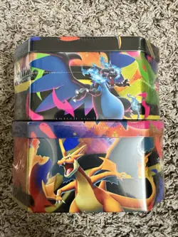 Pokemon TCG Charizard, Mega Charizard X & Y Standard Tin Lot, set of 2 - Image 3